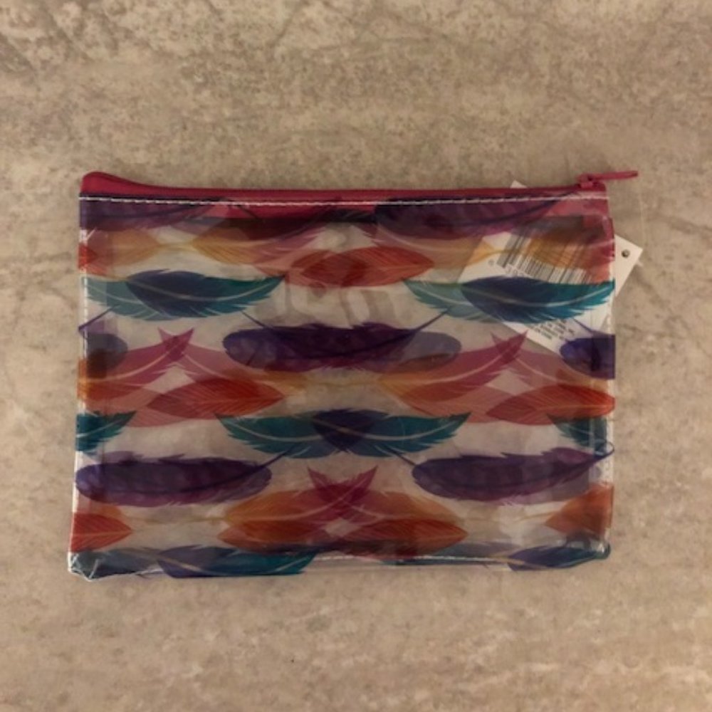 3/$12 NWT Clear Cosmetic Bag